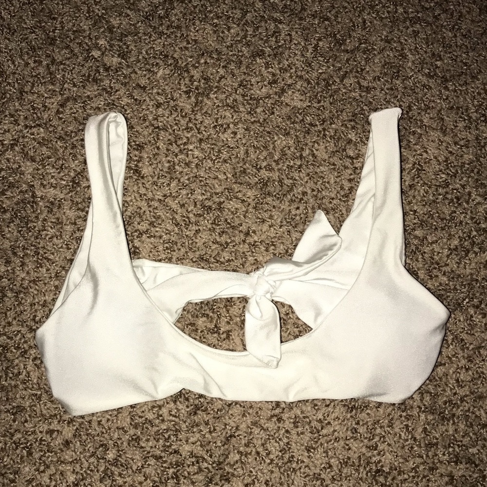 White bikini top